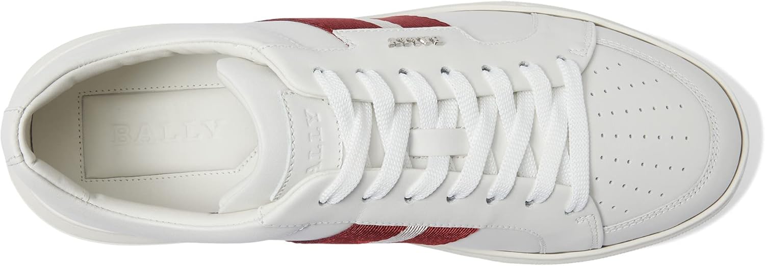 BALLY★メンズ ムーニースニーカー MOONY 07 Bally Mens Moony Sneaker - White Calf Plain - Size US 9 New