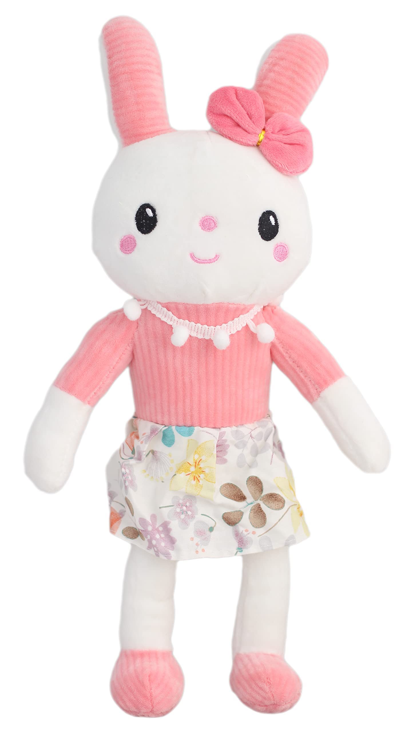 Tickles Rabbit Bunny Soft Stuffed Plush Animal Toy for Kids Room (Size: 40 cm and Color: Pink)