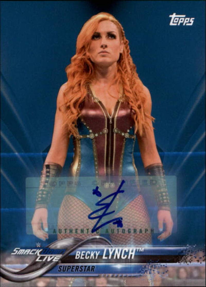Amazon.com: 2018 Topps WWE Then Now Forever Autograph Blue #108