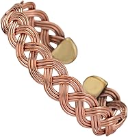 Vista 22 de Handmade Elegant Copper Bracelet for Women - Pure Copper Bracelet for Pain Relief and Stress Relief - Adjustable Entwisted Copper Bracelet to Fit