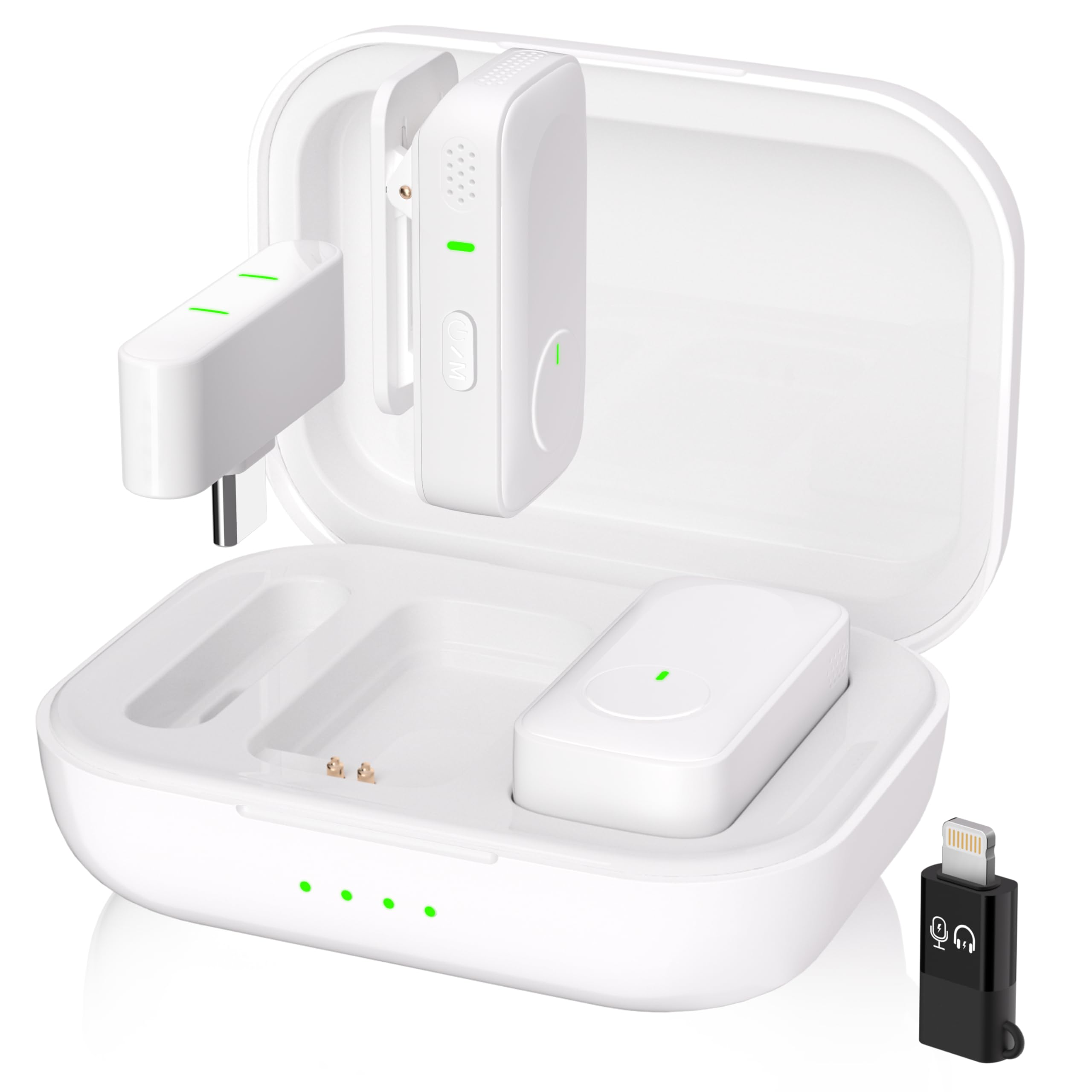 ワイヤレスマイク 8時間ノイズキャンセリング Amazon | ピンマイク ワイヤレス【高機能・2025業界新型】 iPhone/iPad