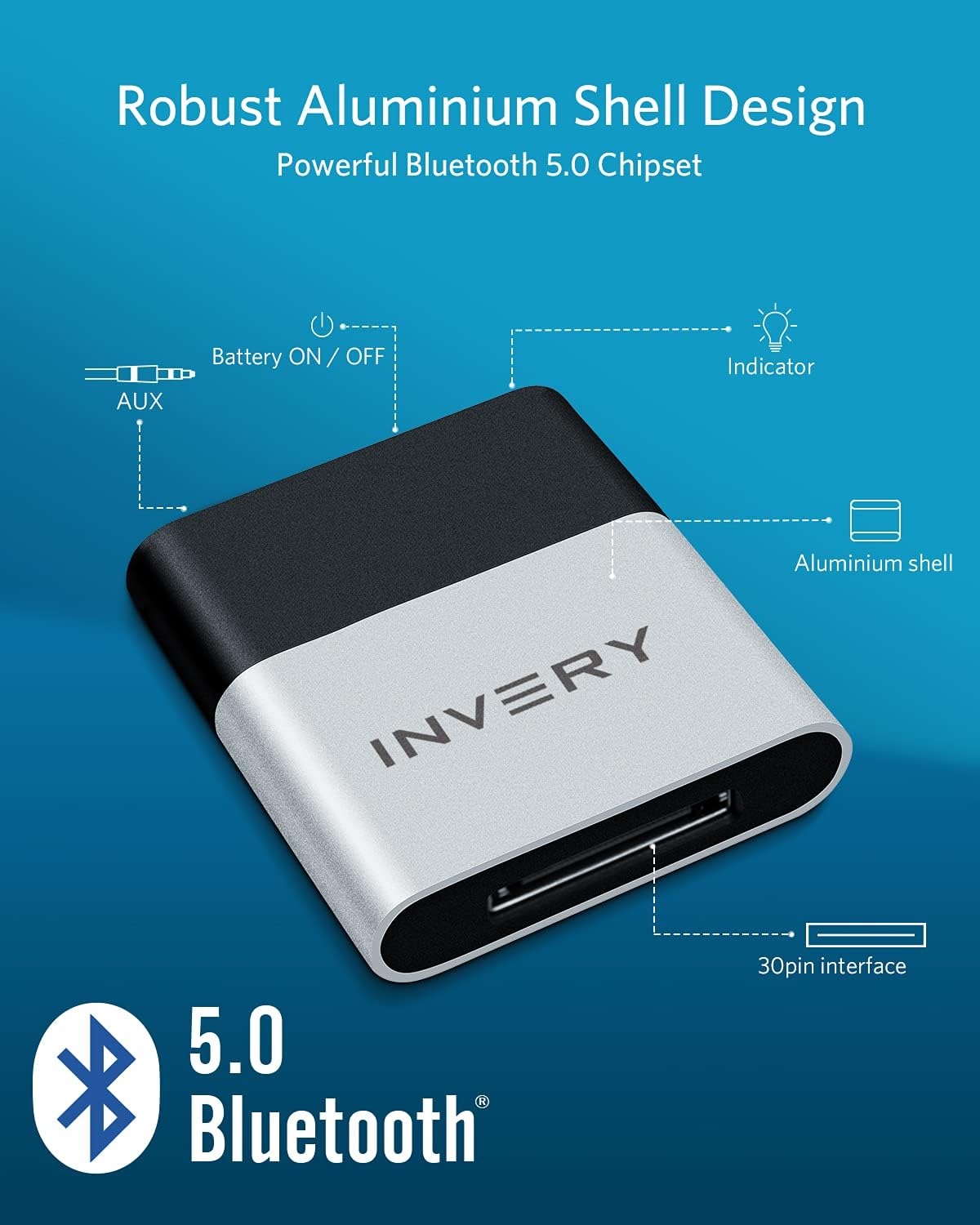 Product Deal DockLinQ Pro Bluetooth 5.0 Adapter Receiver for Bose Sounddock and 30 pin Music Docking Station Flash Deals - 60% OFF DockLinQ Pro Bluetooth 5.0 Adapter Receiver for Bose Sounddock and 30 pin Music Docking Station