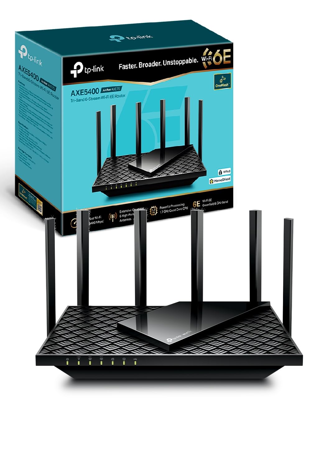 Routeur WiFi 6E TP-Link AXE5400 Archer AXE75 Tri-Bande WPA3