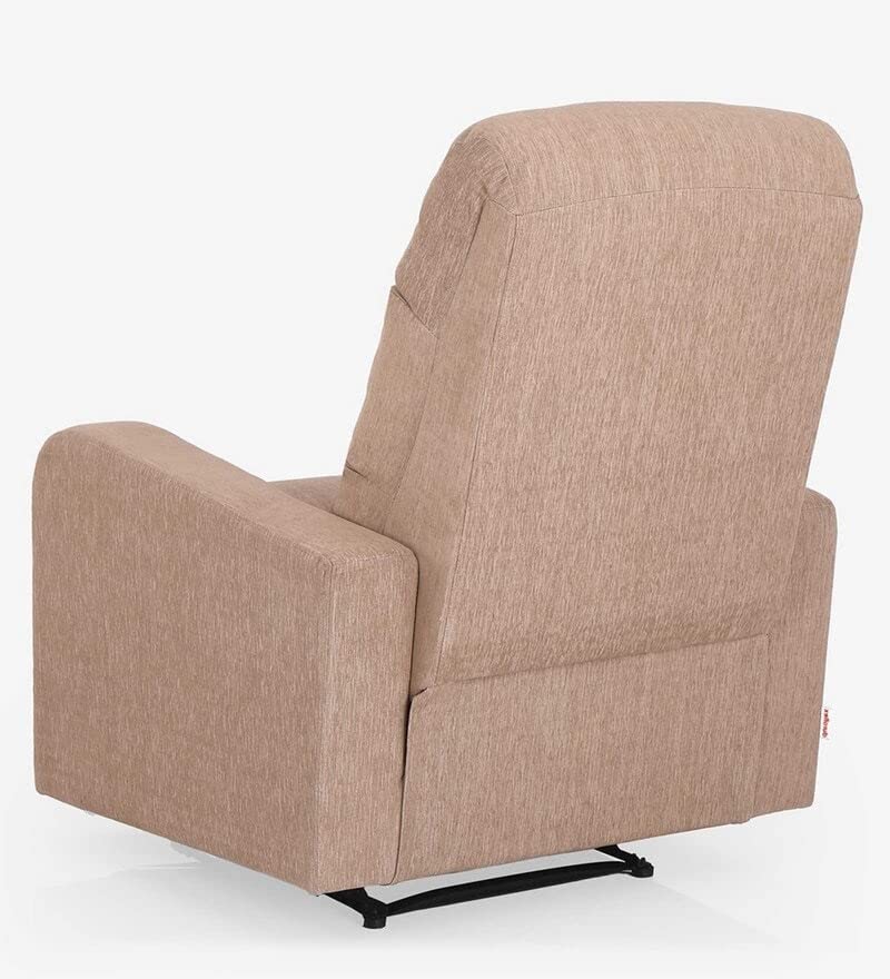 Image of Torque - Spino 1 Seater Fabric Manual Recliner | Recliner Sofa /Chair for Living Room, Bedroom, Office (Beige) | 1 Year Warranty