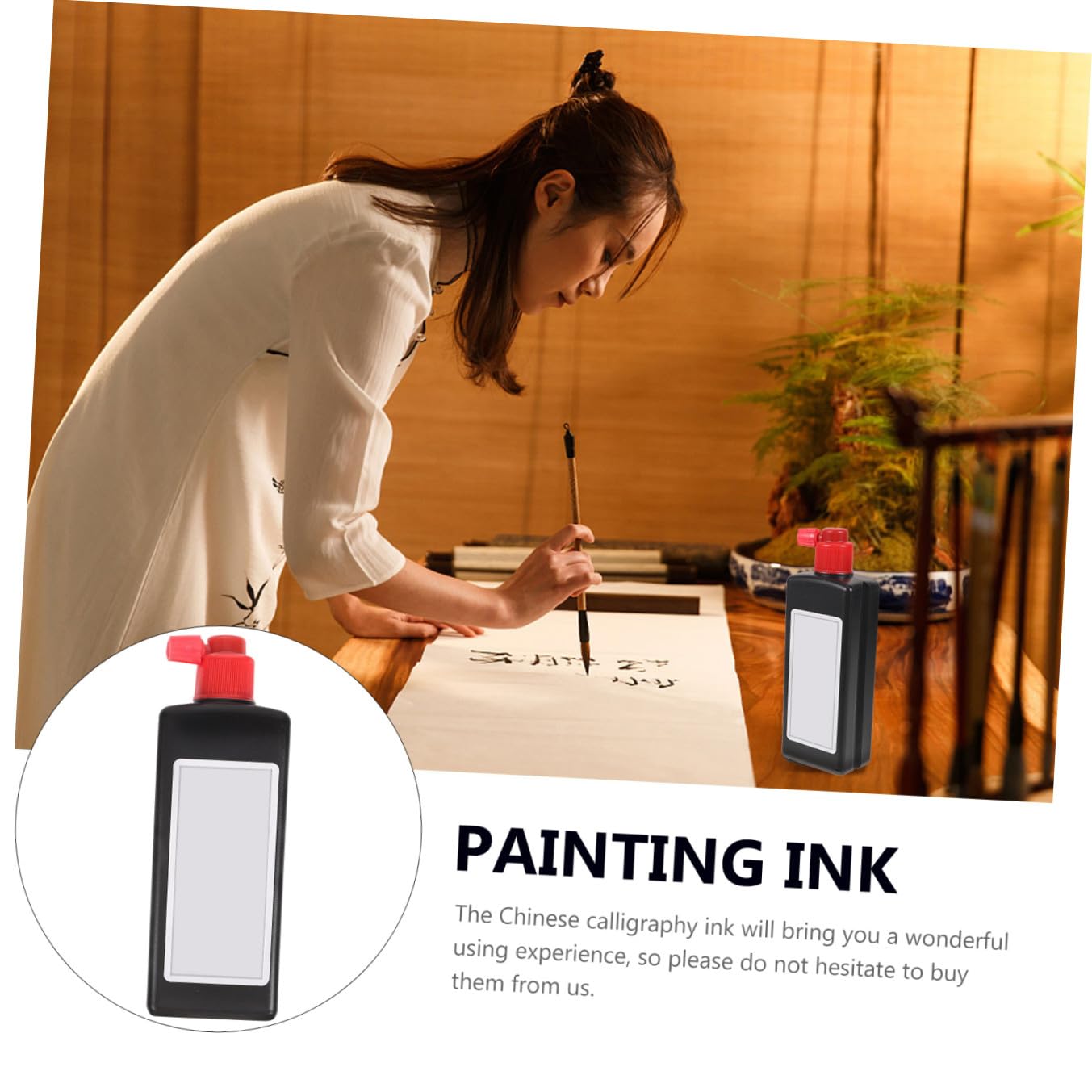Operitacx 5 Piezas 1 Tinta fragante caligrafía pintura francesa práctica tinta caligrafía y pintura tinta estudiante pintura tinta (250g) 1 botella tinta pluma estilografica tinta para pluma