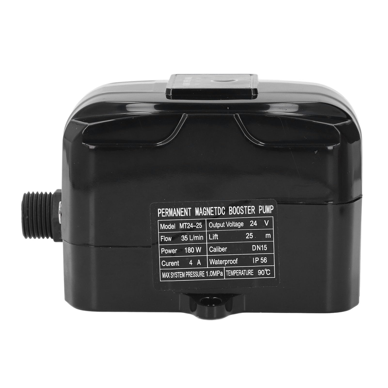 FTVOGUE Pompa Booster Pressione Acqua Tubo da Giardino 180W 35L/min 25m Motore a Magnete Permanente Sollevamento Automatico Manuale Integrato con Basso Rumore IP56 Impermeabile per