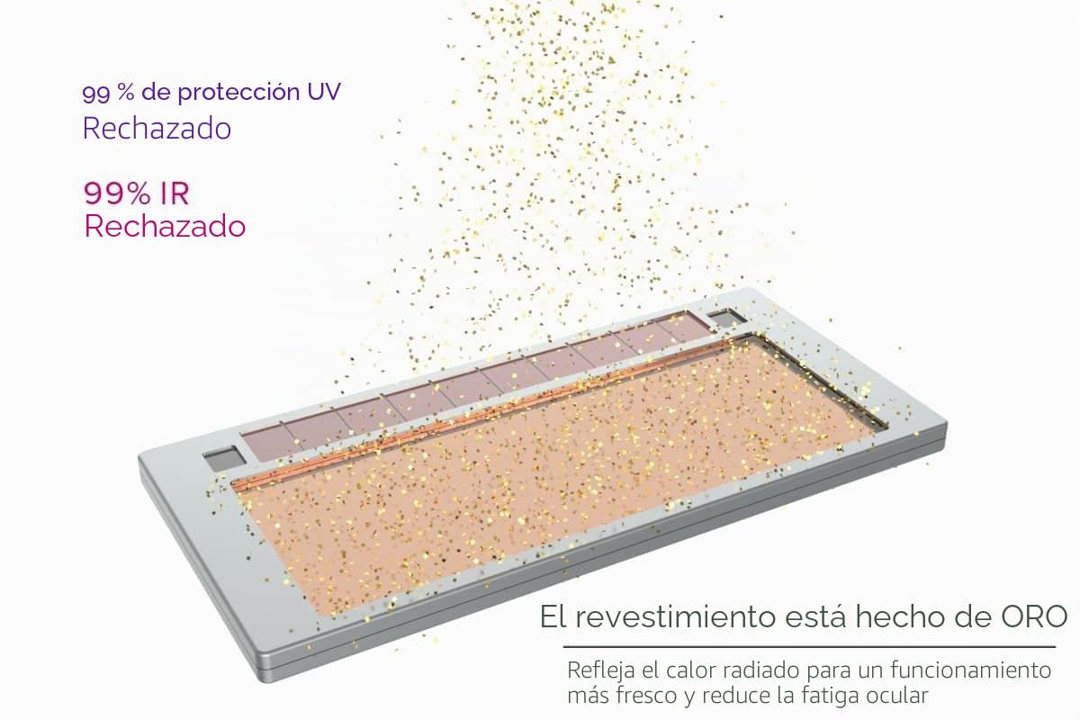 Tefuawe Lente de soldadura automática dorada 2x4 1/4, clasificación TIG de 2 amperios, pantalla variable con múltiples ajustes, para palo Mig Tig