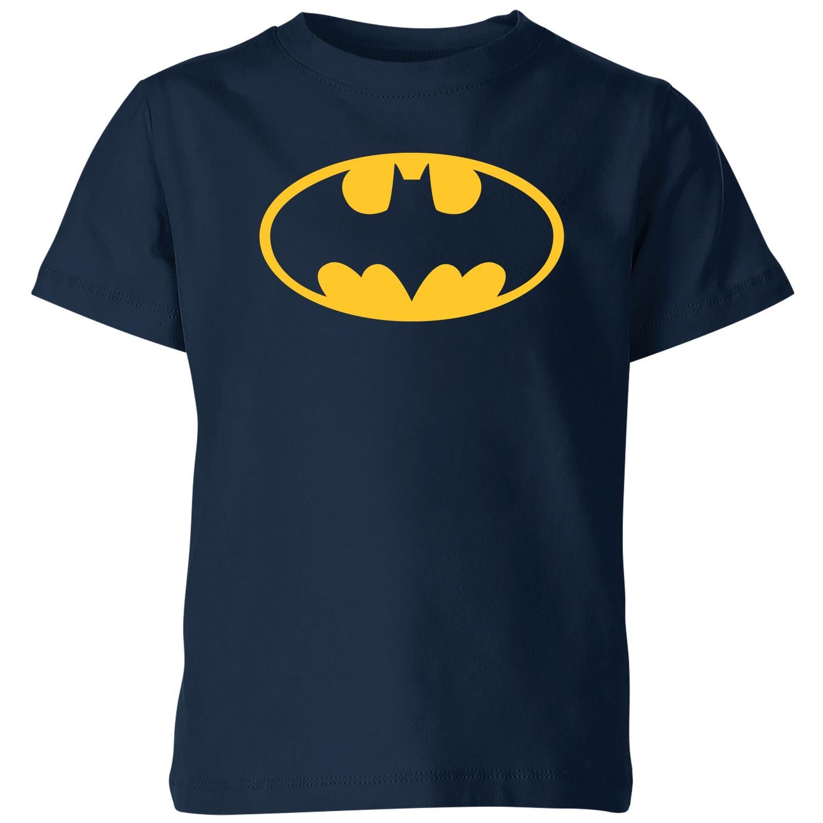 Zavvi Unisex Navy Justice League Batman Logo Kids T-Shirt - | Size: Yxs