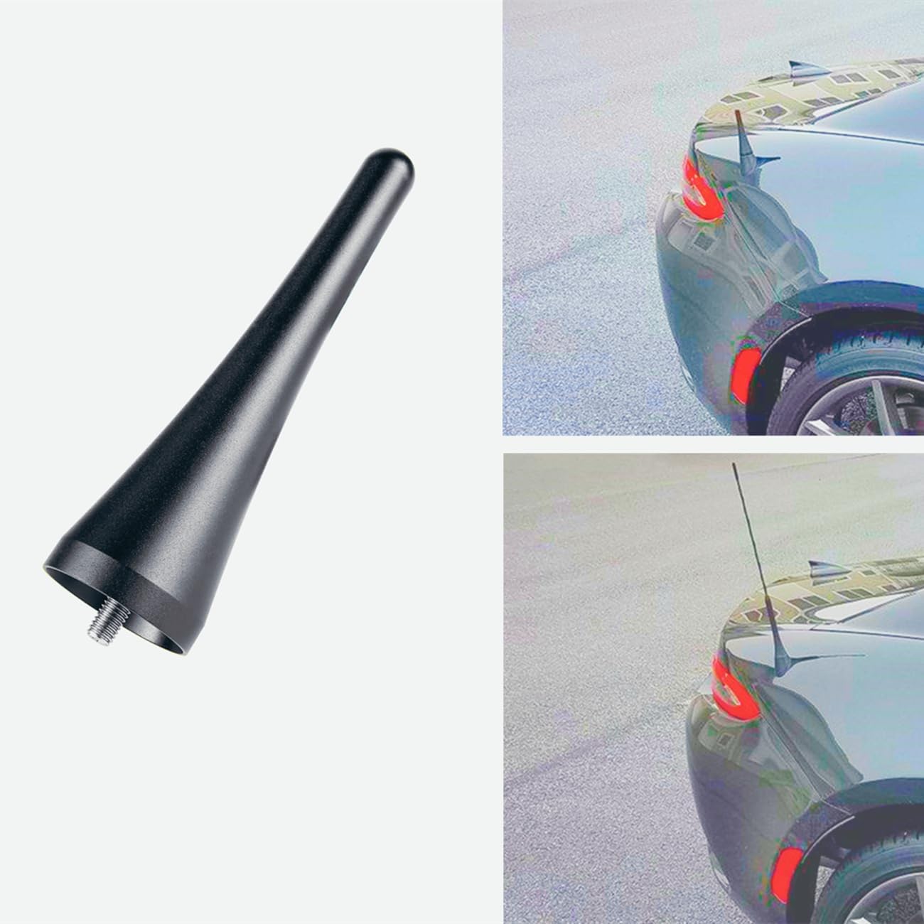 Kurze Antenne für Mazda Miata MX-5 NA NB NC ND – 9,5 cm Aluminium Miata Antennenersatz, stilvolles kleines Design, keine kaputten Antennen mehr in Autowäsche oder Garage, passend für Miata 1990–2026
