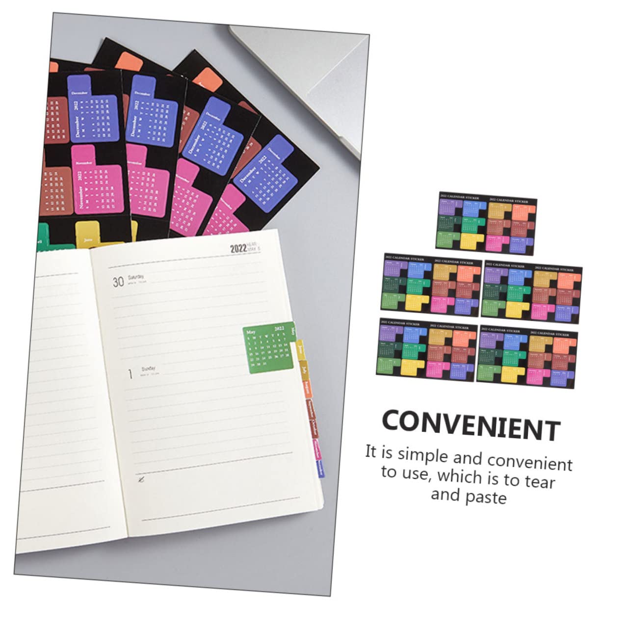 Operitacx 25pezzi Etichette Colorate Fluorescenti Adesive Per Note Pratiche Stickers Indice Per Pianificazione e Organizzazione Agenda