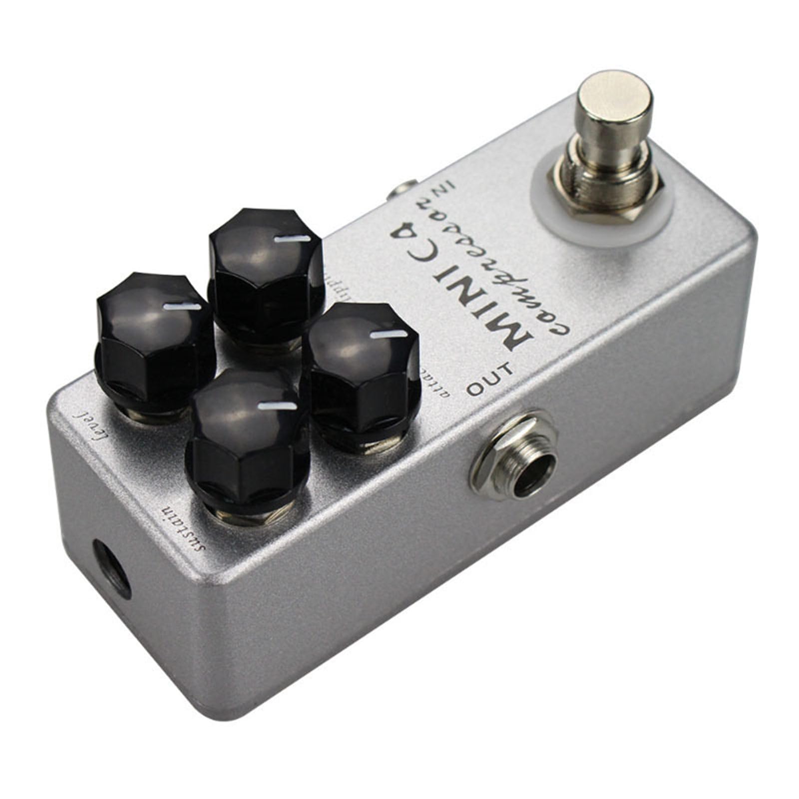 Pedal de efectos de guitarra con 4 modos de efecto, compresor compacto, pedal de efectos de guitarra para procesadores de efectos, mezclador de sonido de trémolo para procesadores, mezclador de sonido