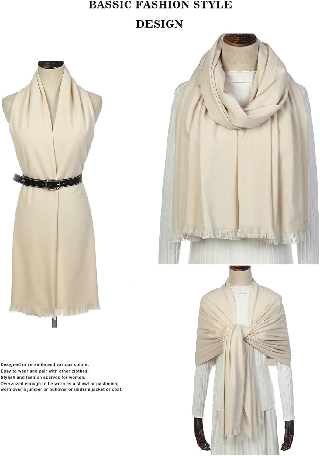 Shawl Wraps for Women Pashmina Shawls and Wraps for Evening Dresses Large Soft Scarf Winter Scarf Wedding Shawl… - Image 5