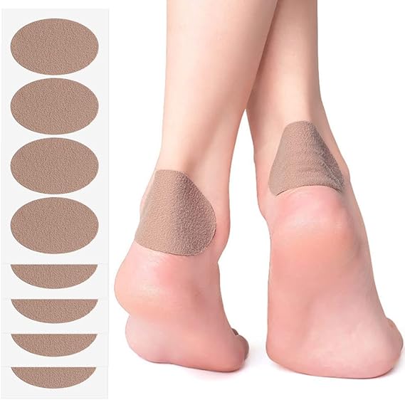 20 Pieces Oval Moleskin Pads Knit Mole Skin Patches Foot Care Tape for