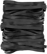 100 Pieces Elastic Bands, 5 mm Wide Black Rubber Bands, Office Thick Elastic Erasers, Stationery, Rubber Bands Organize Files for Office, Home, School