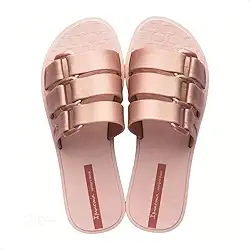 Papete Ipanema Bold Feminina Sandália Slide Macia Rose 33/40