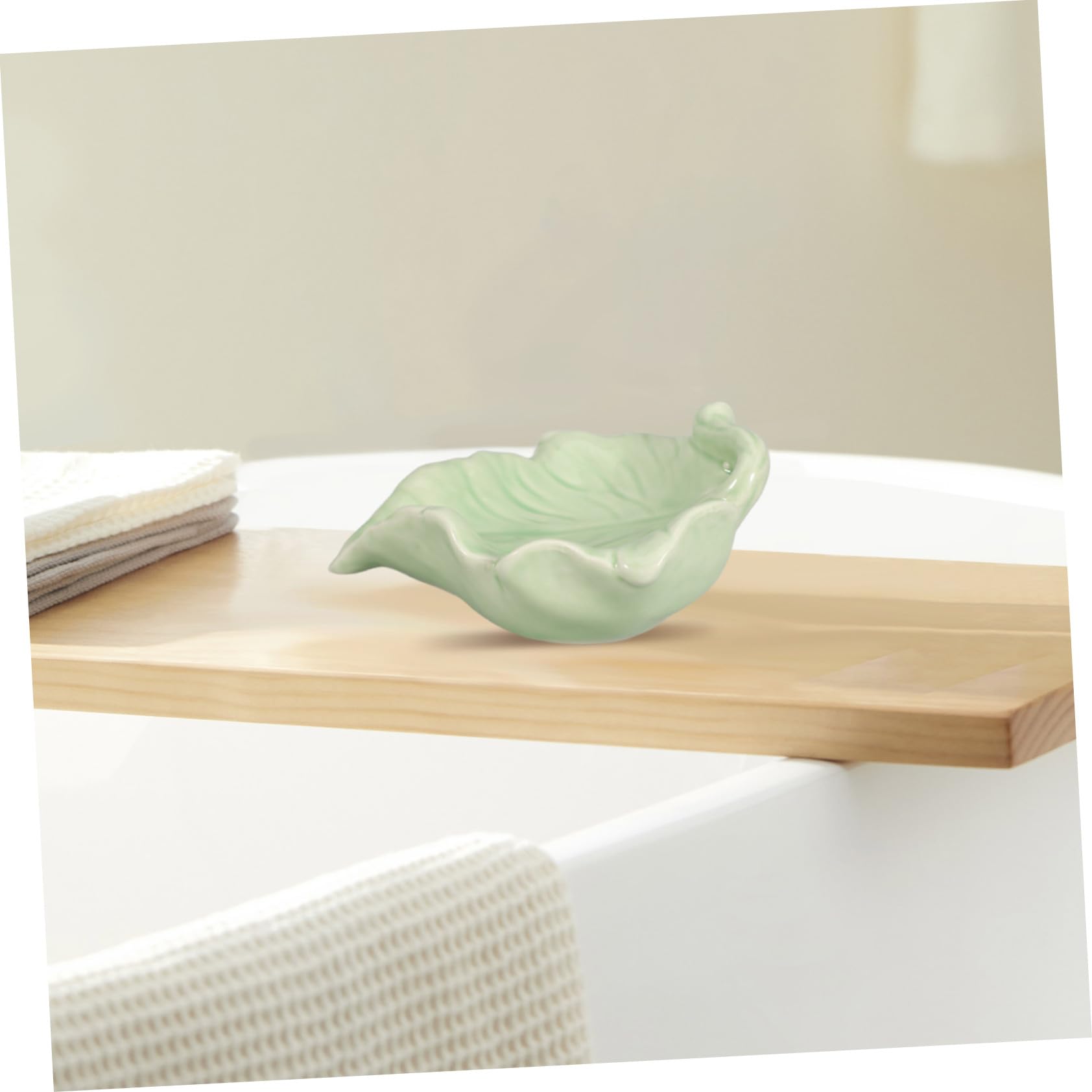 IMIKEYA 3piezas Jabonera De Cerámica Autodrenante Forma De Soporte Multifuncional para Jabón De Barra y Esponja De Cocina para Baño y Ducha
