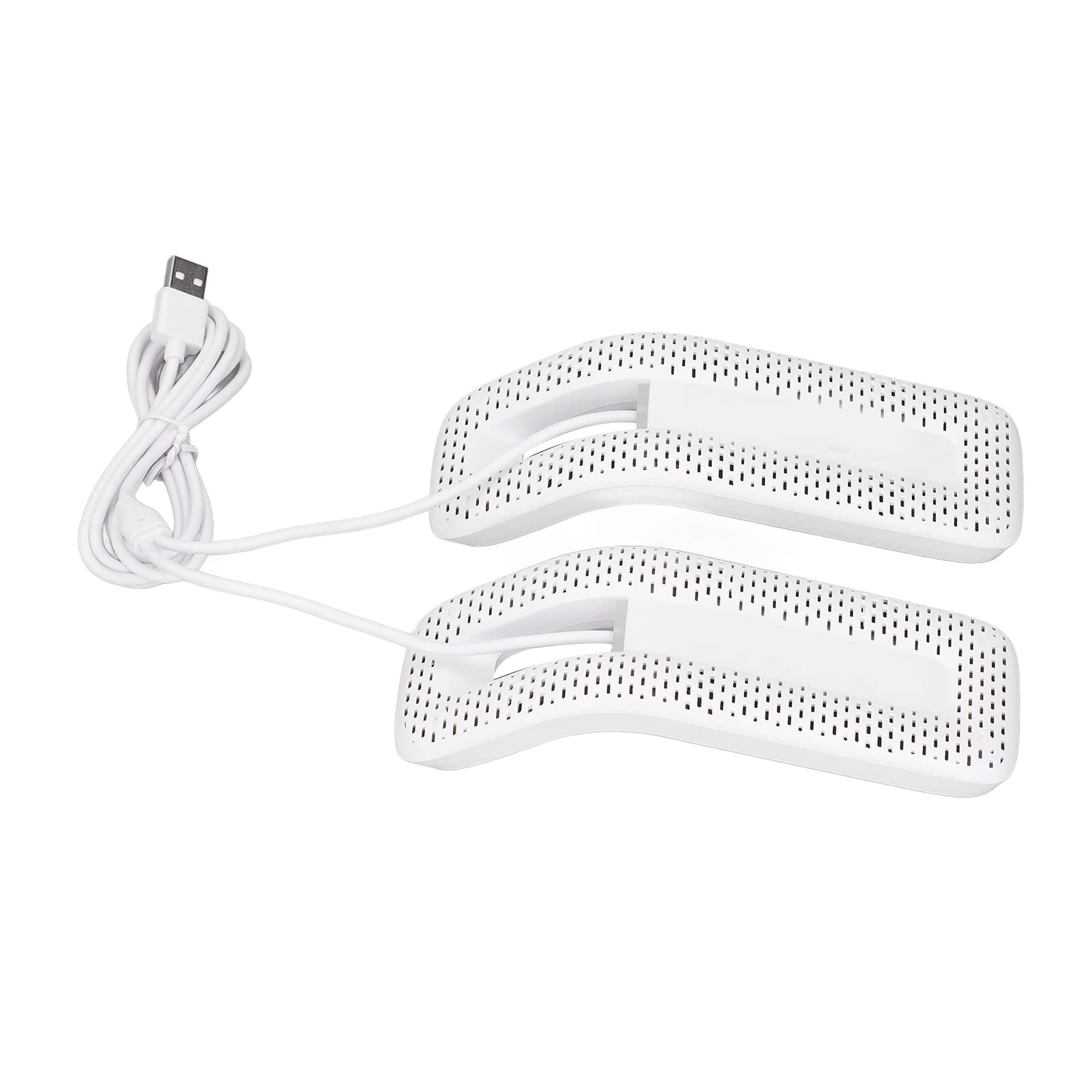 Sèche-Chaussures électrique USB Portable avec Chauffage équilibré Et Séchage Rapide pour Chaussures, Chaussettes, Gants Et Boîte à Bijoux Blanc