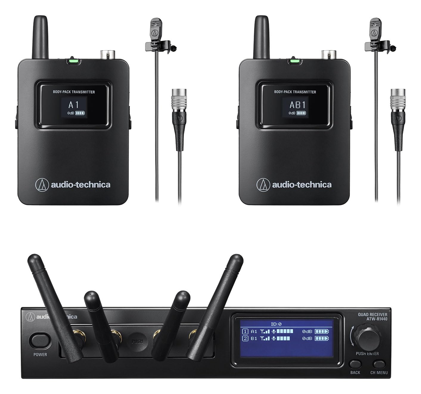 Amazon.com: Audio Technica ATW-1421/L Digital Dual Lavalier