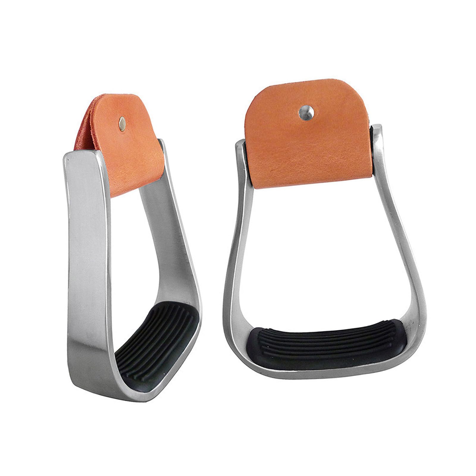Staffe Western Imbottite in Alluminio Staffe Leggere per Equitazione per Selle per Forniture per Equestri Sicurezza Copriscarpe Sicurezza con Tappetino in Gomma Antiscivolo