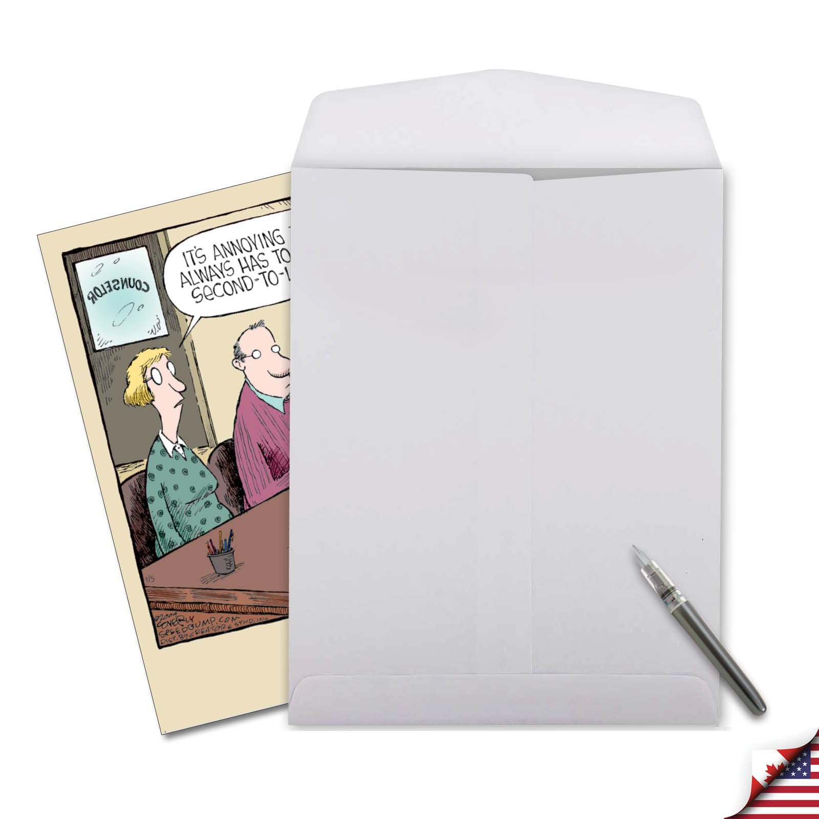 NobleWorks Extra Large Humorous Anniversary Greeting Card From Us 8.5 X 11 Inch With Envelope (1 Pack) Big, Jumbo Couple, Husband, Wife, Parents