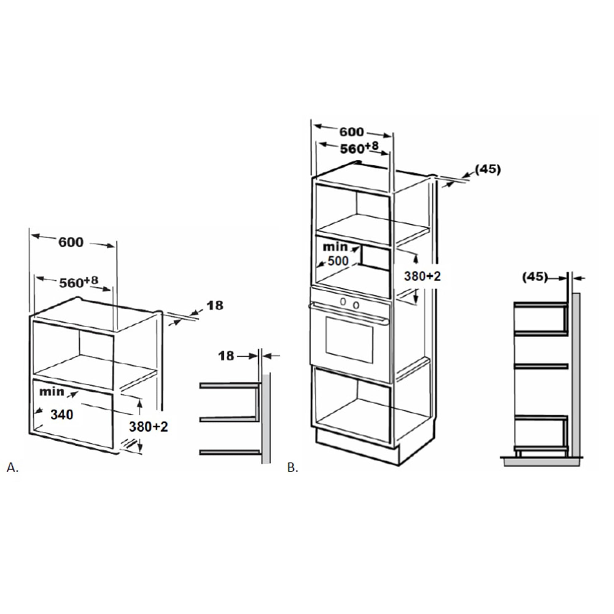 HMW-MDBI20GDBK Einbau-Mikrowelle mit 28 L Garraum, Digitalsteuerung und 1000 W Grill, modernes schwarzes Design, einfache Bedienung, ideal für moderne Küchen, inklusive 5 Jahre Garantie