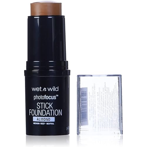 Wet n Wild Photo Focus Matte Foundation Stick Makeup, Almond |Vegan & Cruelty-Free