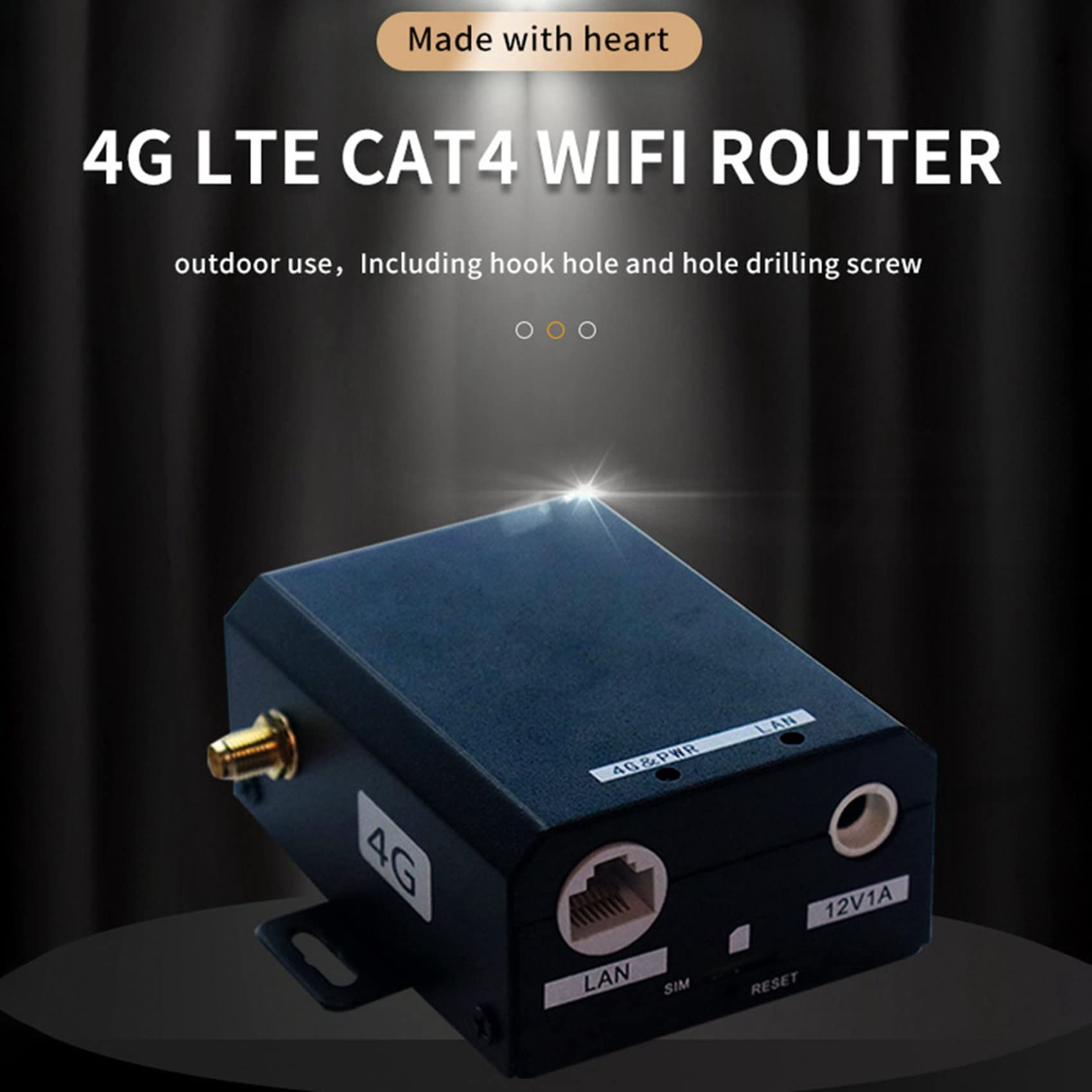 Lot de 3 routeurs H927 de qualité industrielle 4G 150 Mbps 4G LTE CAT4 avec antenne externe support 16 utilisateurs Wi-Fi EU