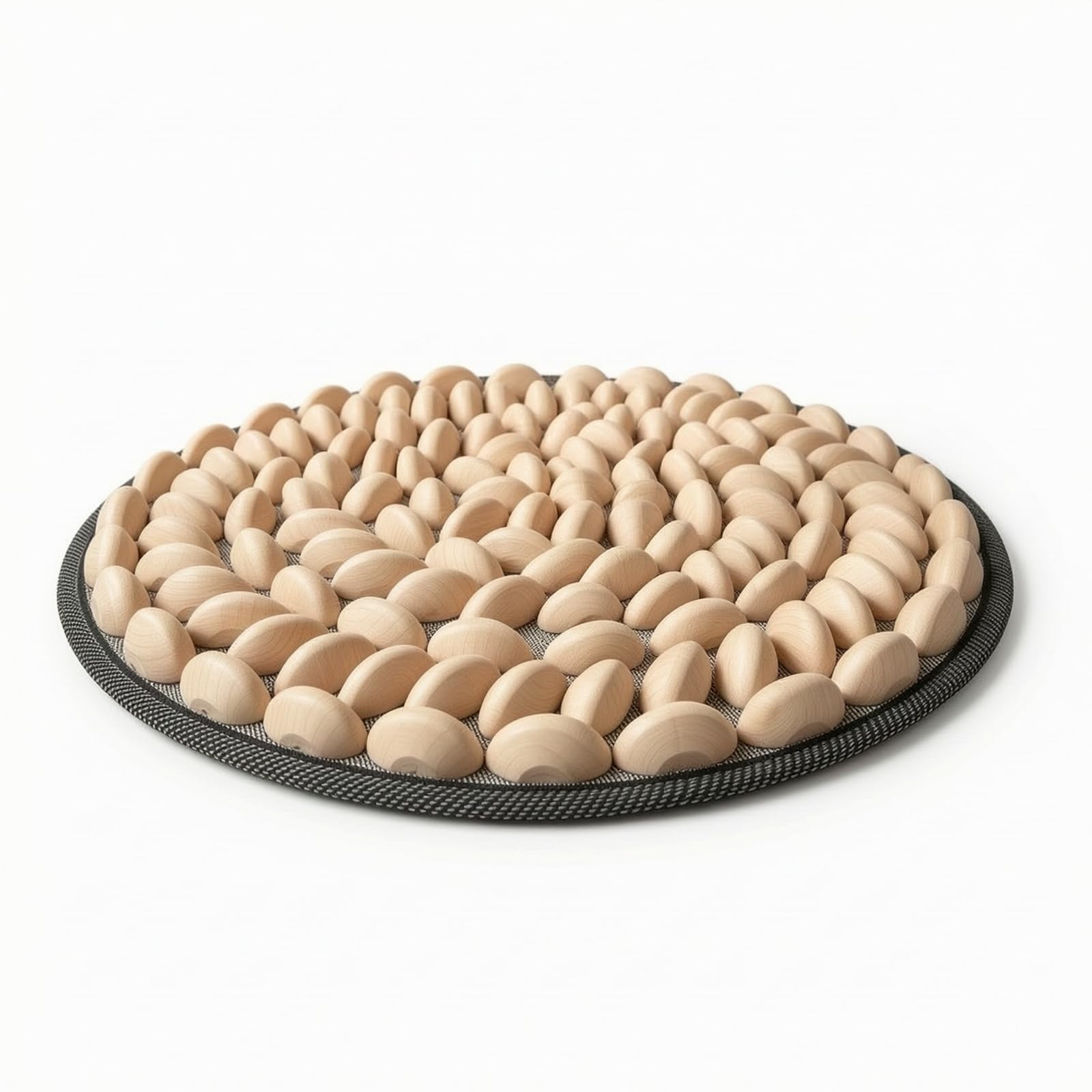 Tapis d'Acupression Plantaire Tapis de Réflexologie Coussin de Massage des Pieds Tapis de Massage pour Pieds Combinaison Bois et Silicone pour Appui
