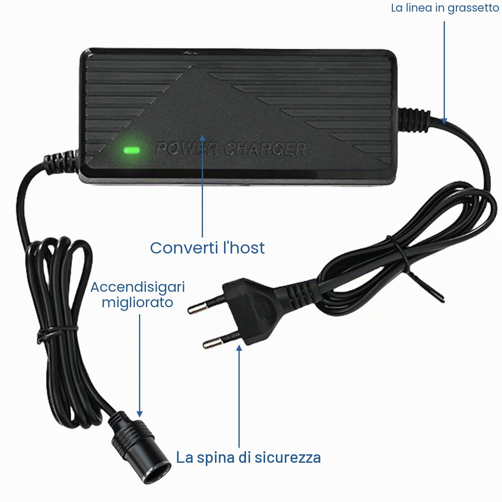 Adattatore di alimentazione 12 V 10 A 220 V a 12 V Adattatore Converter Alimentazione 12 V per Auto Frigorifero Auto Compressore Gonfiatore Pneumatico