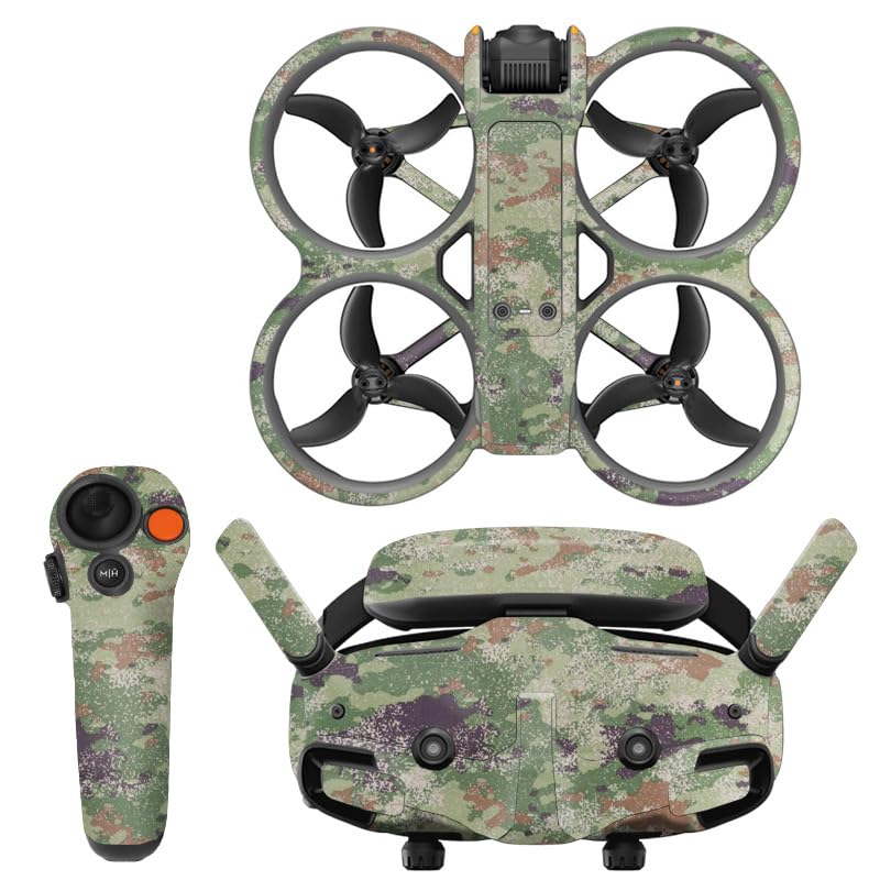BeisDirect Cool Sticker for DJI Avata 2, PVC Skin Decorative Stickers Set for DJI Avata 2 Drone + RC Motion 3 + Goggles 3 Glasses Sticker Decal Set Protector Skin Sticker Accessories (9)