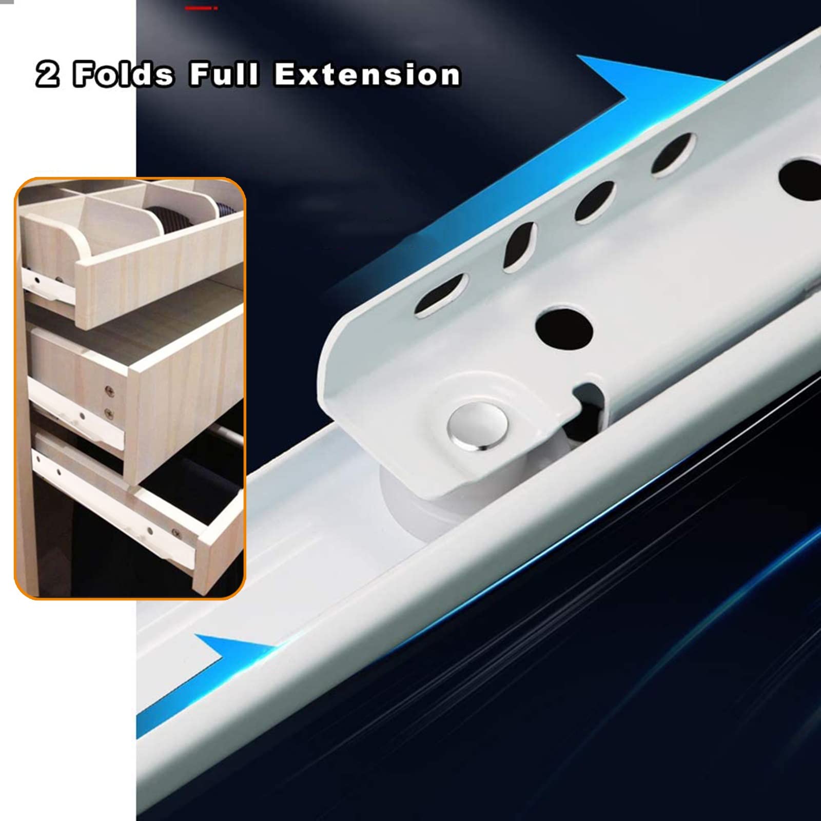 Amazon.co.jp: 引き出しレール金具 250-550mm、スライドレール伸縮式