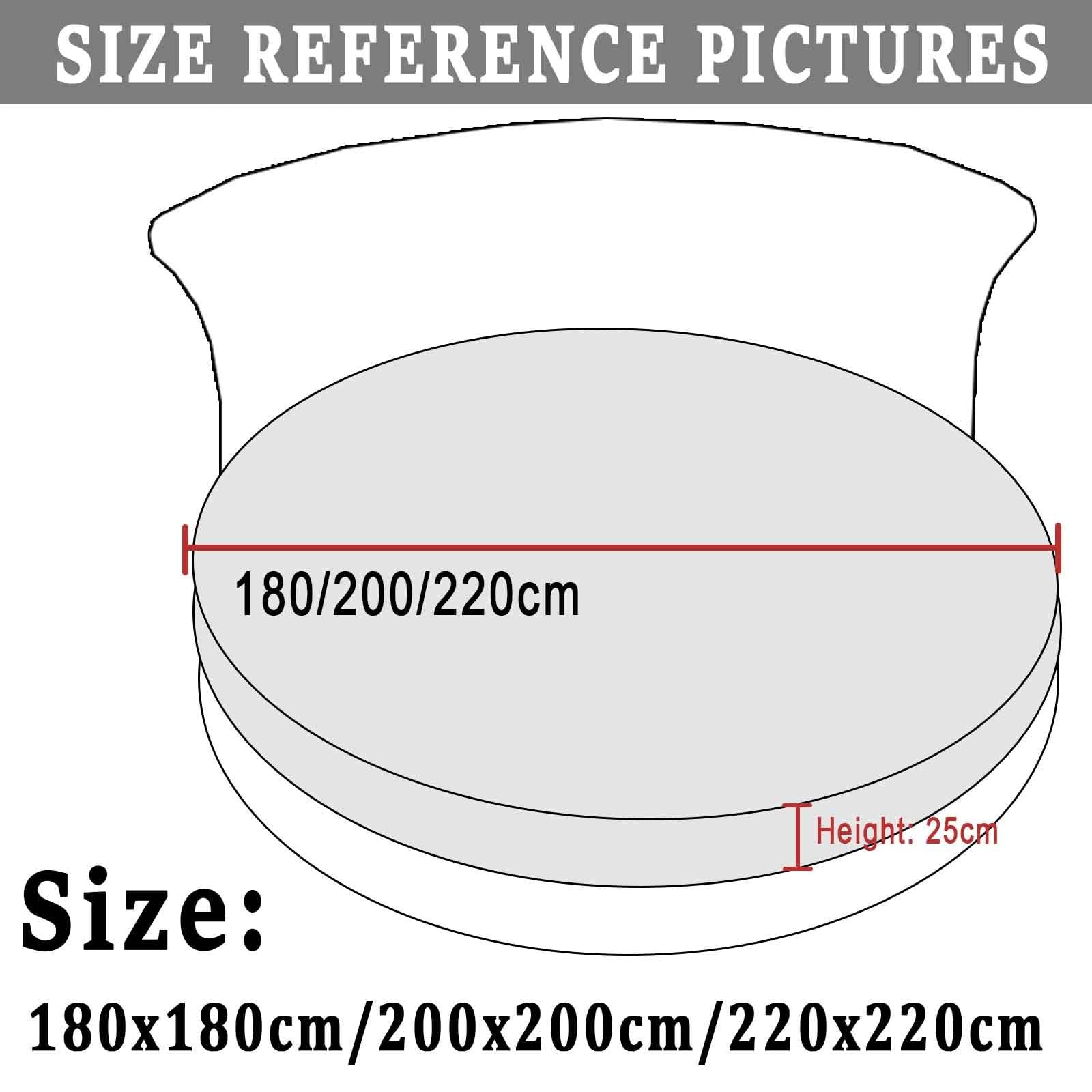 Sábana bajera ajustable impermeable para cama doble, suave, transpirable, con protector de colchón, funda de colchón redonda, 132 x 200 cm