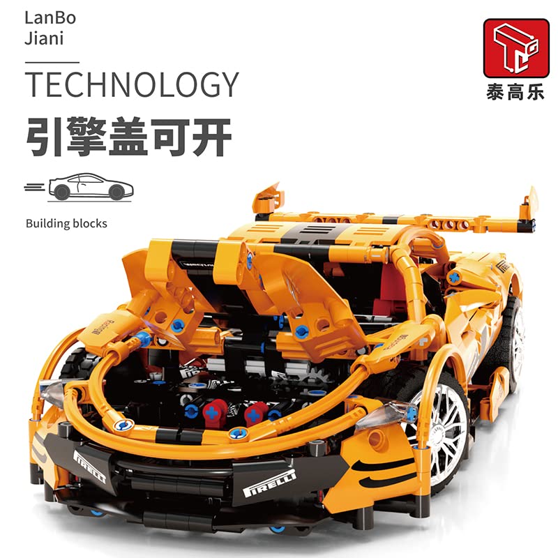litodinogo TGL T2009 Technik Rennwagen Modellauto Bausatz im Maßstab 1:14, Supersportwagen, Modellbausatz, Sammlerstück… – Bild 5