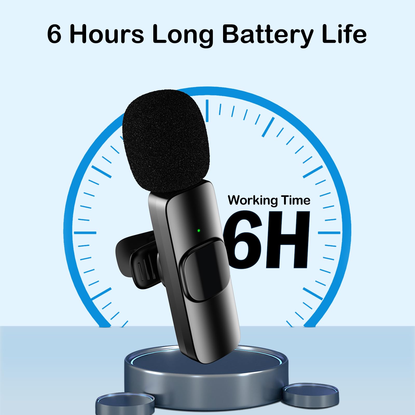 Micro Cravate Sans Fil avec Boîtier – iPhone/Android Podcast Vlog Vidéo 68H Micro Cravate Sans Fil avec Boîtier – iPhone/Android Podcast Vlog Vidéo 68H