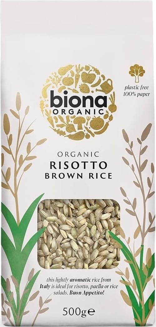 Organic Brown Risotto Rice 500g (Biona)