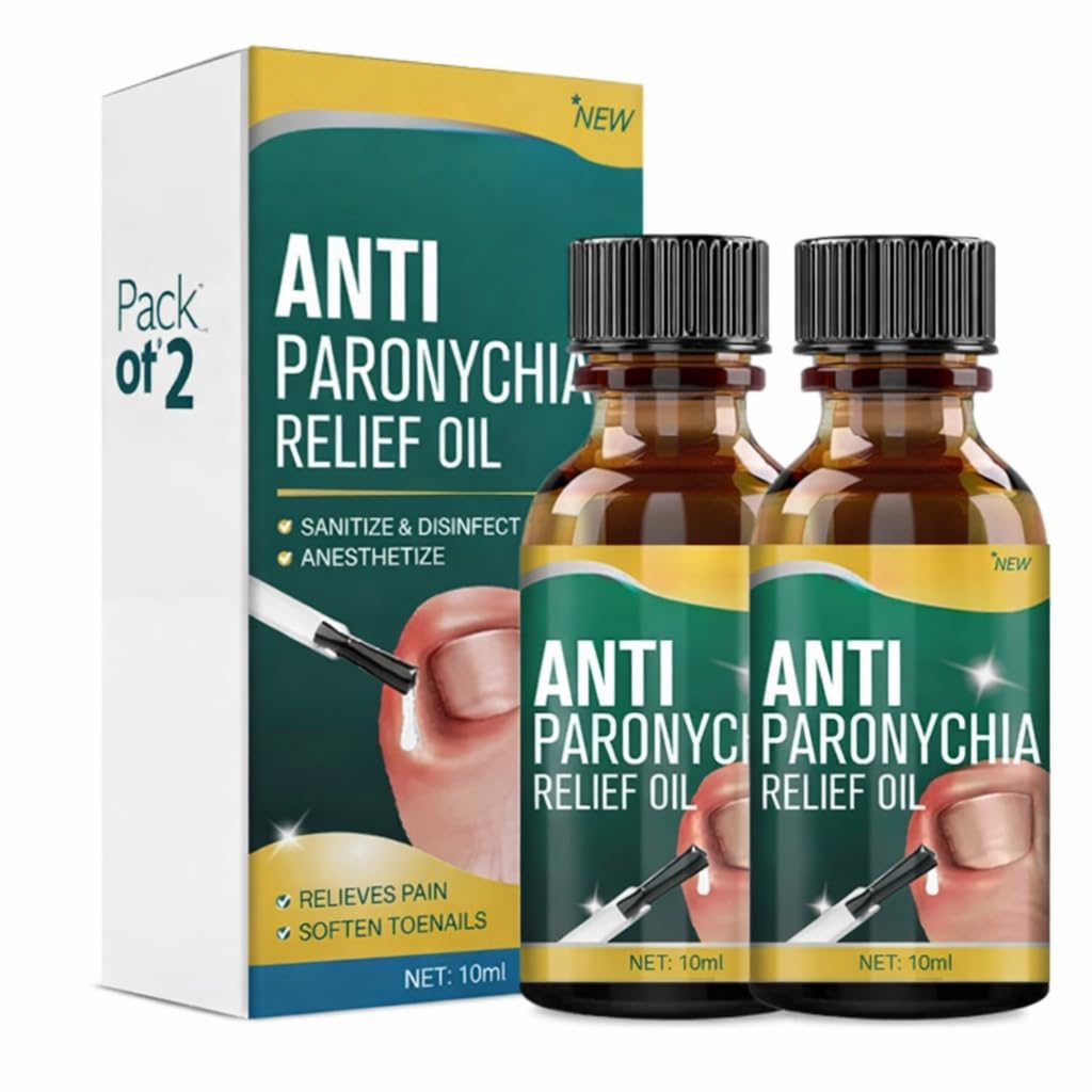 Anti Paronychia Relief Oil, Natural Formula for Nail Treatment, Pain Relief and Sanitizing, 10ml Liquid Drop with Applicator Pack of 2-image-24