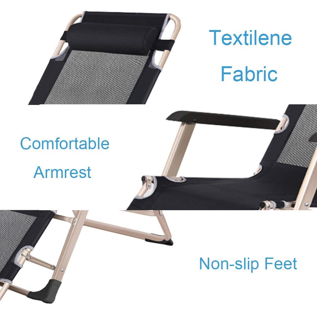 Sedia per il tempo libero per la casa Sedia pieghevole da giardino Reclinabile Lettino da sole Sedia reclinabile pieghevole per spiaggia Patio Giardino Campeggio all'aperto con poggiatesta needed