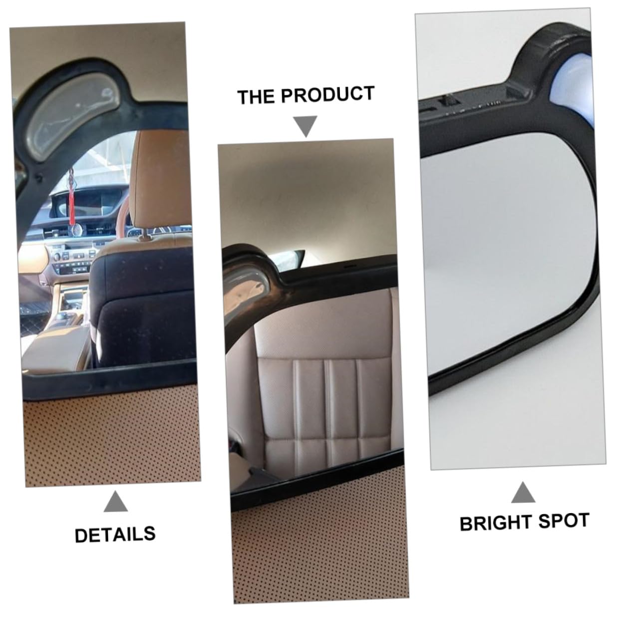 Miroir Rétroviseur Voiture Ajustable Observation Siège Arrière et Facile à Installer pour Jeunes Parents