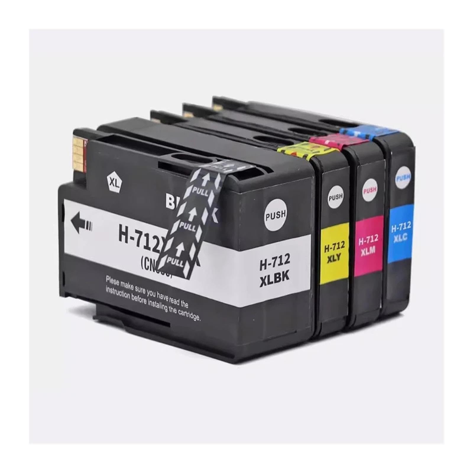 Cartuccia d'inchiostro 712XL da 1/2/3/5 set, compatibile for HP | Stampante a getto d'inchiostro T210 T230 T250 T650, 3ED71A 3ED67A(3set)