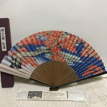 Amazon.co.jp: 扇子 横山大観 紅葉 足立ミュージアム : ファッション