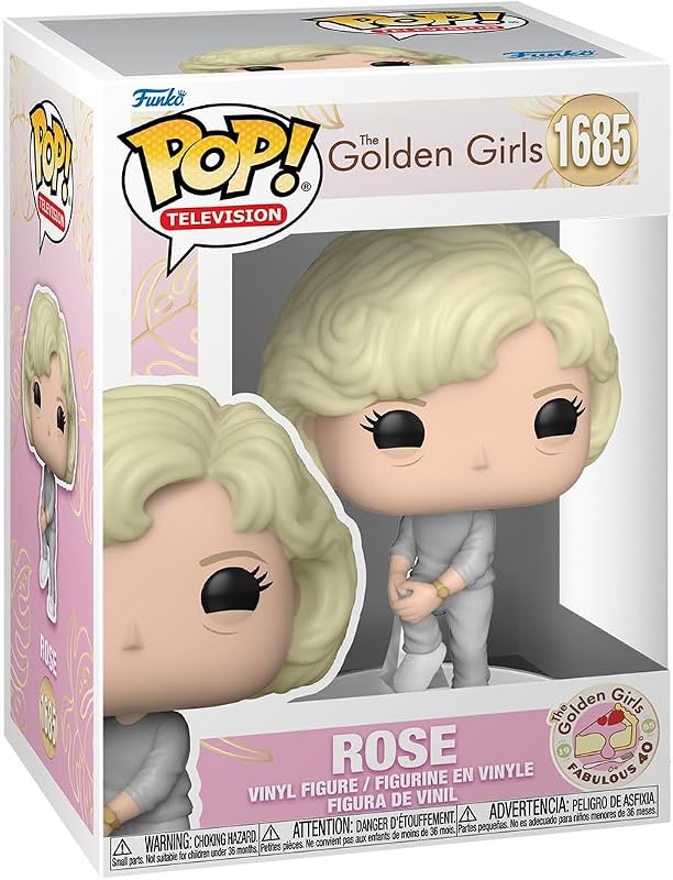 POP! TV: Golden Girls 40th Anniversary - Rose Nylund | Official Comedy Merch - Collectable Vinyl Figurine for Shelf Display - Birthday Gift Idea for Fans and Collectors