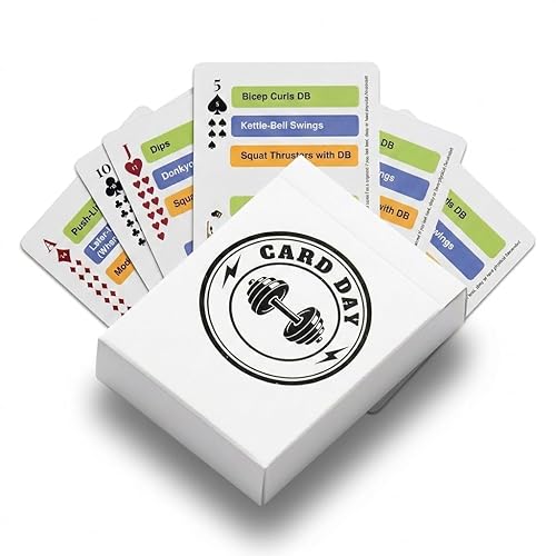 3 Modes in 1 Deck. Full Body Fitness Workout Cards: