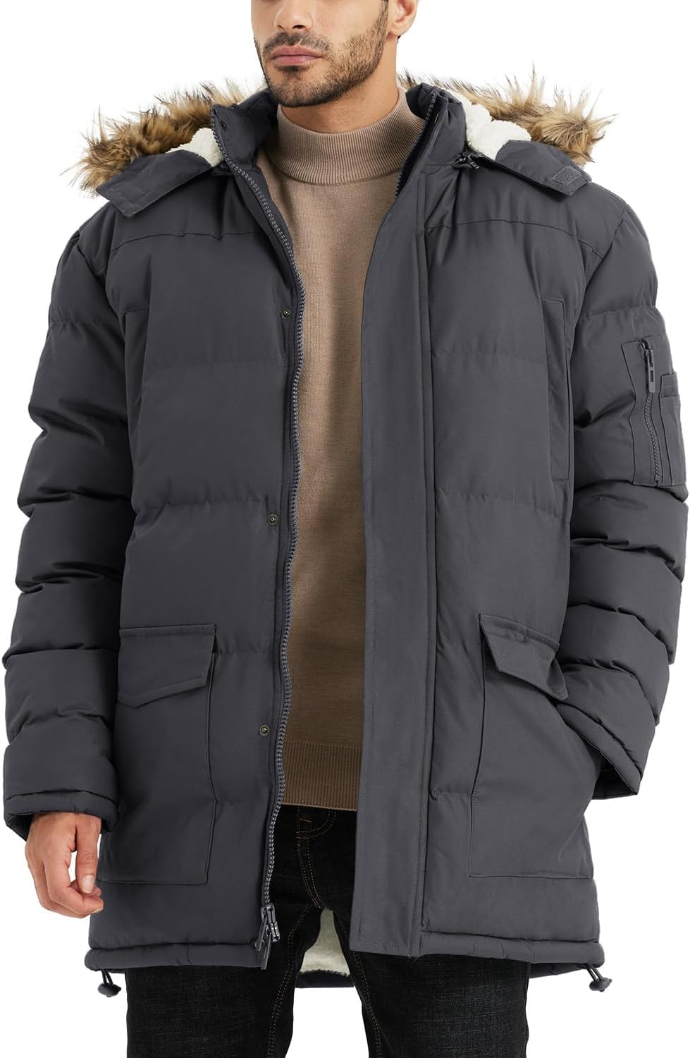 Winter Coats For Men Winter Jackets Water Resistant Warm Thicken Puffy Hooded Insulated Thicken Parka Coat Winter Coats For Men Winter Jackets Water Resistant Warm Thicken Puffy Hooded Insulated Thicken Parka Coat