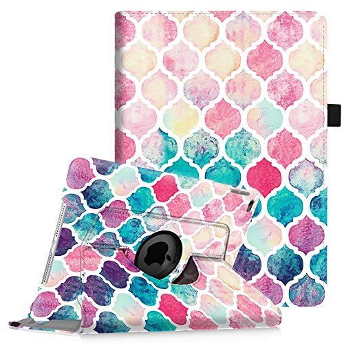 Fintie iPad Air 2 Case (2014 Release) - 360 Degree Rotating Stand Protective Case Smart Cover with Auto Sleep/Wake Feature for Apple iPad Air 2, Moroccan Love