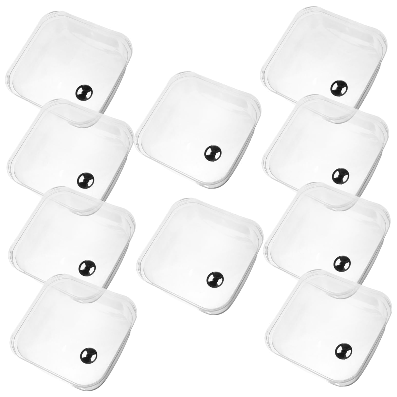 IWOWHERO 10Pcs Reusable Garden Dome Plant Protection Cover Transparent Cloche for Flowers Plants Durable Humidity Dome for Home Gardening Landscape Projects