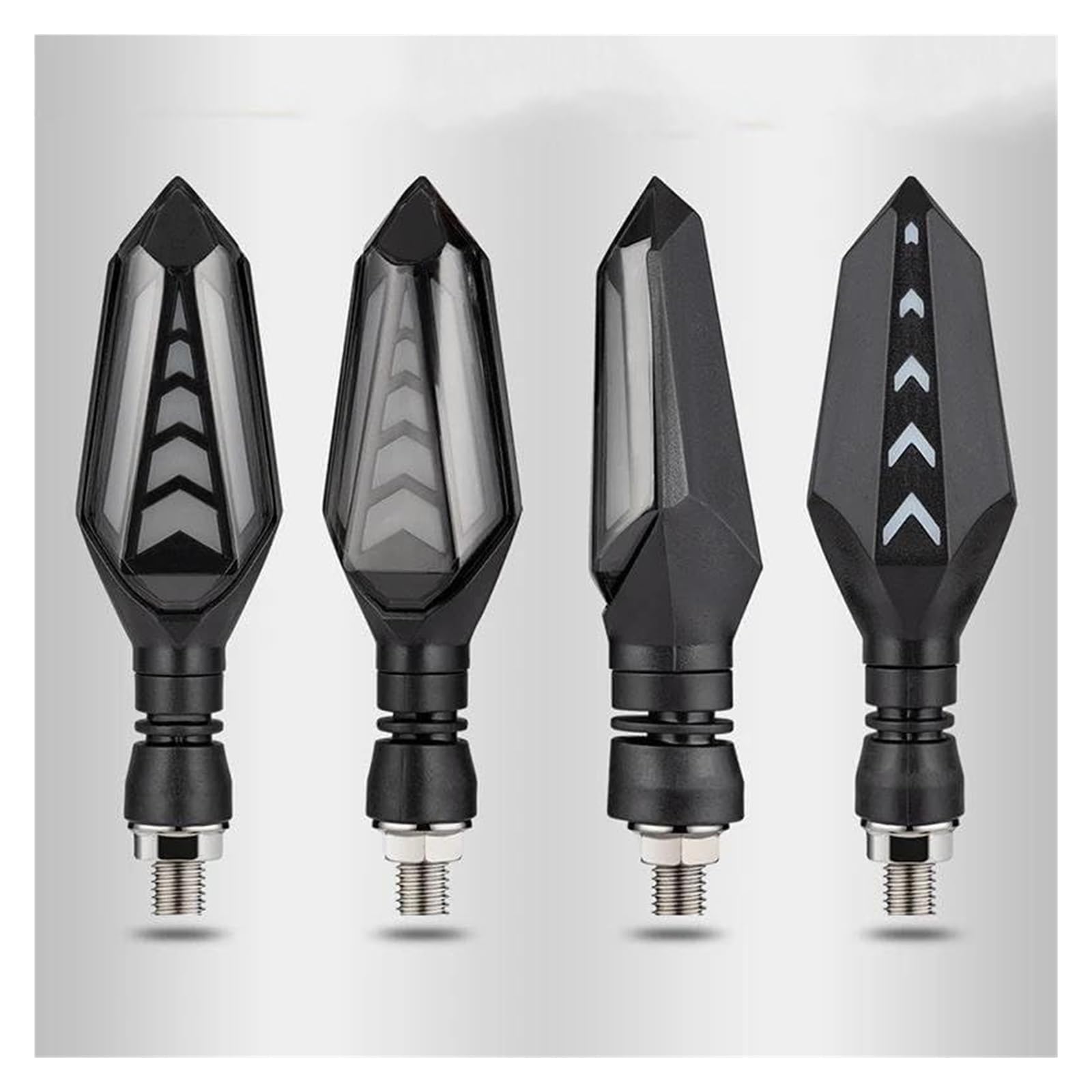 Indicatore Direzione Anteriore per Yamaha MT 07 09 TMAX 500 530 Frecce per Motociclette LED Indicatori di Direzione Luci Lampeggianti Sequenziali Marcia(4pcs Red)