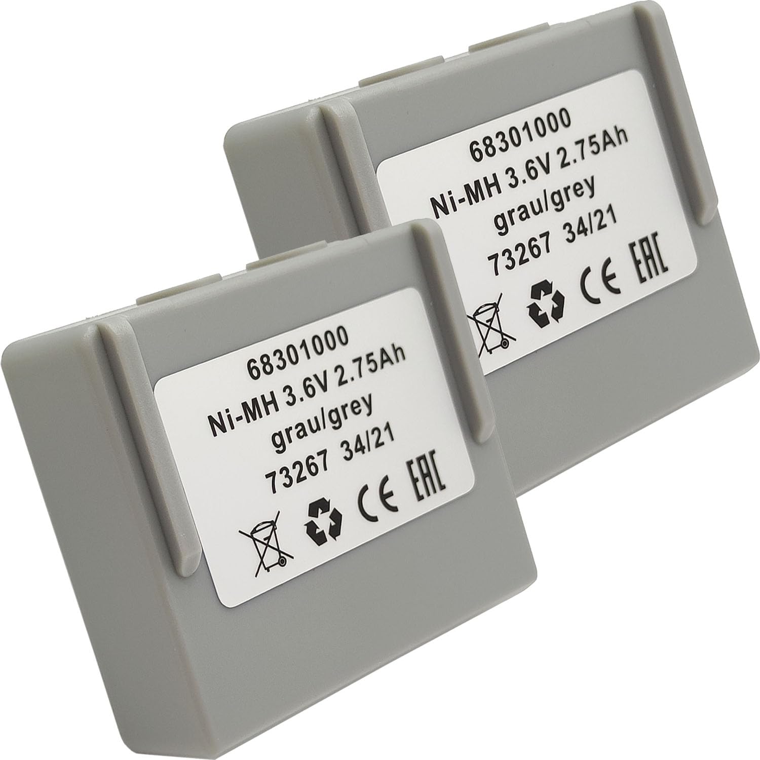 2pcs 3.6V 68301000 68300900 Battery 2750mAh Ni-MH Rechargeable Battery for HETRONIC Remote Control