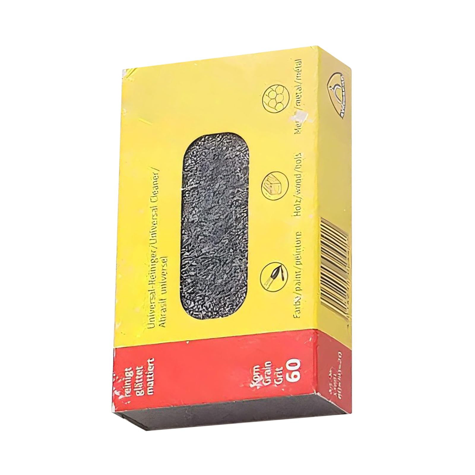 Bloc gomme à grain fin 80 x 50 x 20 mm finition lisse en acier inoxydable pour enlever les rayures et polissage durable pour la maison et l'atelier