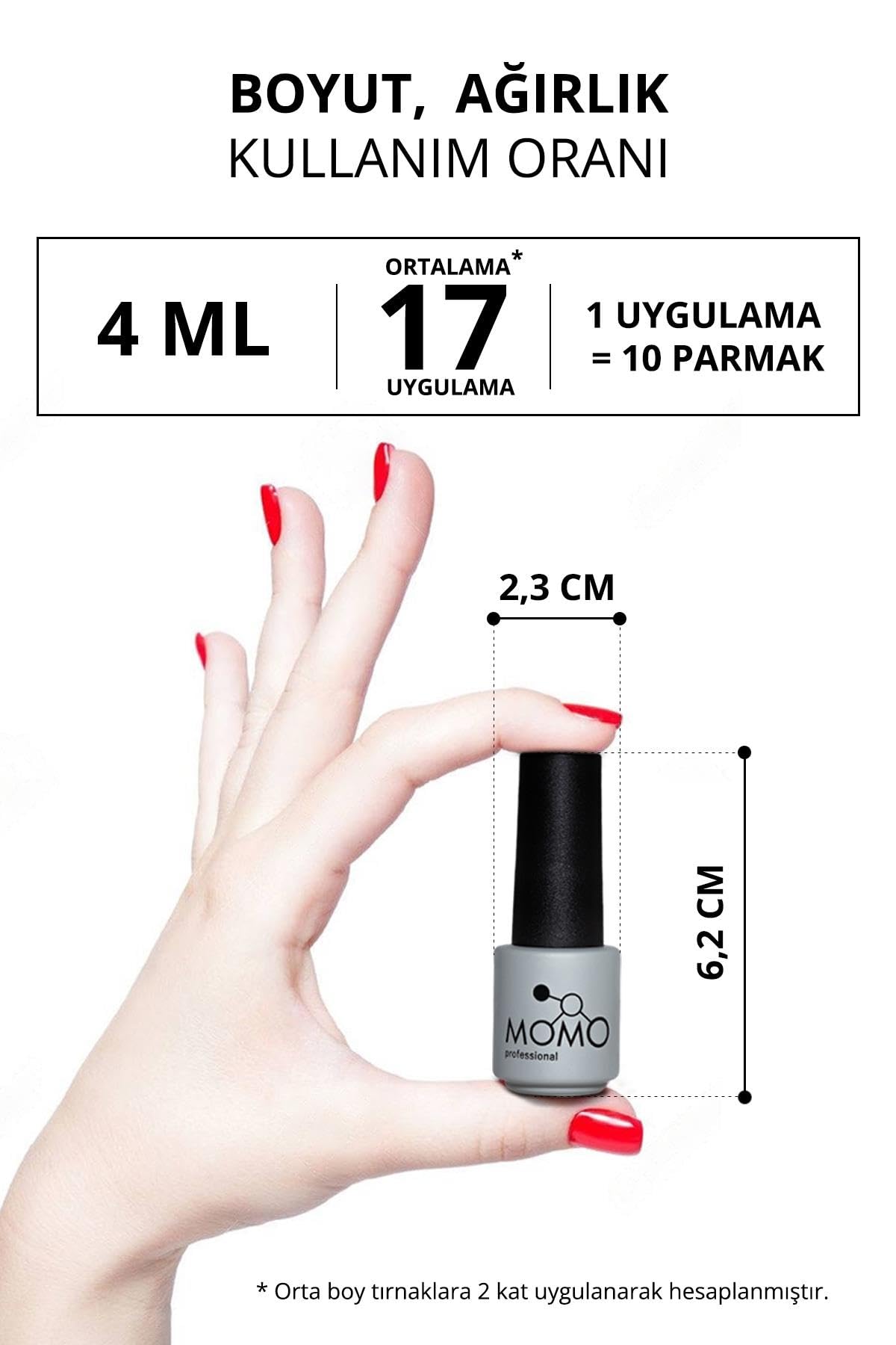 MOMO professional Kalıcı Oje K120 Pancar Moru 4 ml