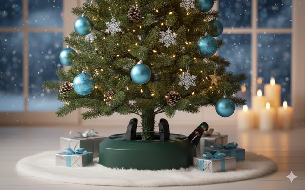 Christbaumständer Weihnachtsbaumständer Tannenbaumständer 34 cm - bis 2,20 m Baumhöhe - mit Seilzug